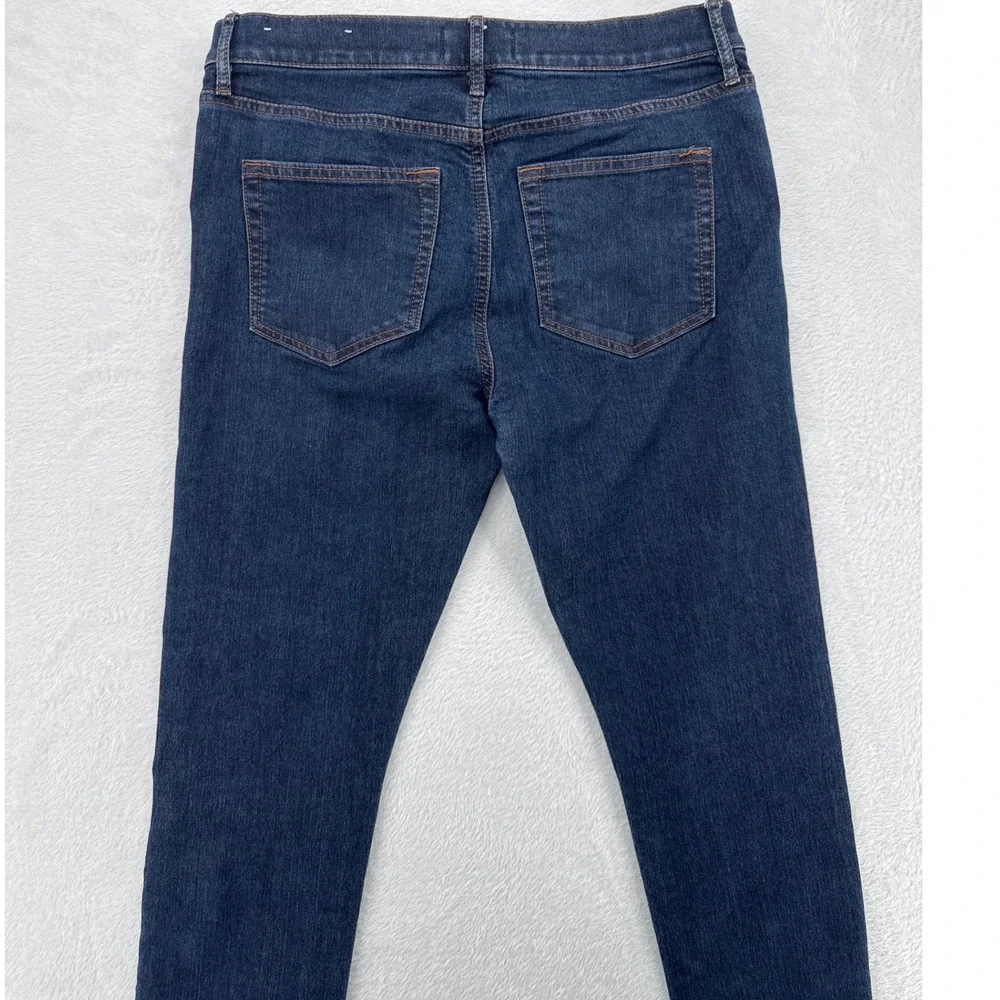 Loft Modern Skinny Jeans Womens Size 28 6 Dark Indigo Blue Denim Stretch